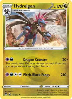Hydreigon, Evolving Skies No. 115 Holo