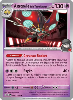 Astronelle de la Team Rocket, Rivalités Destinées No. 089 Normal