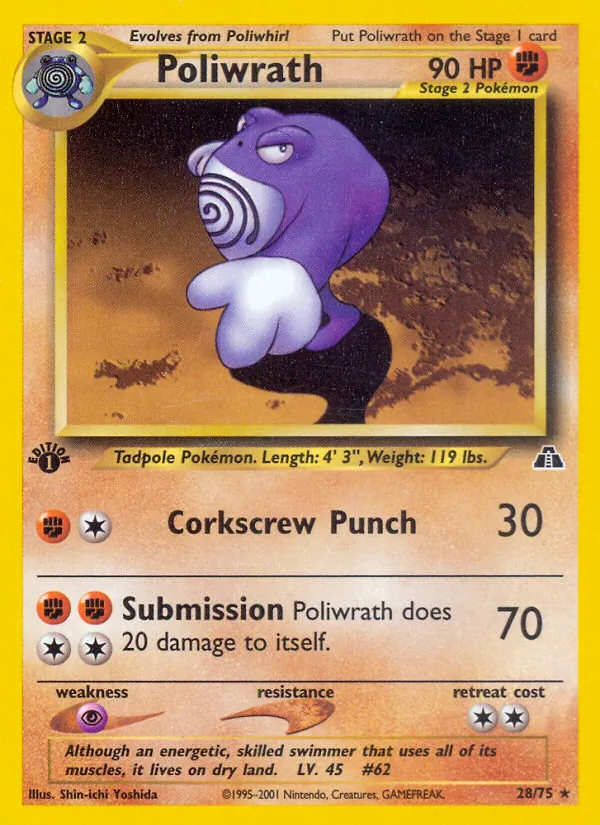 Poliwrath, Neo Discovery No. 28
