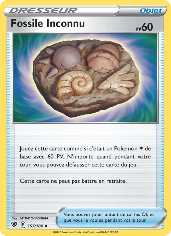 Fossile Inconnu, Astres Radieux No. 157