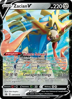 Zacian V, SCSC Promokarten Nº SWSH018 Holo