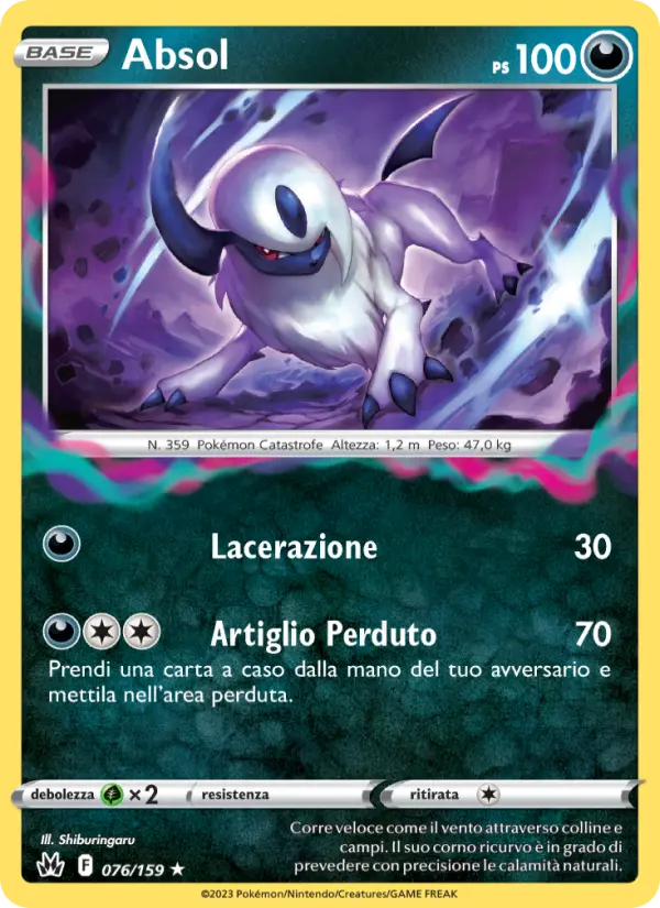 Absol, Zenit Regale Nº 076
