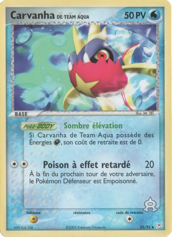 Carvanha de Team Aqua, EX Team Magma vs Team Aqua Nº 25