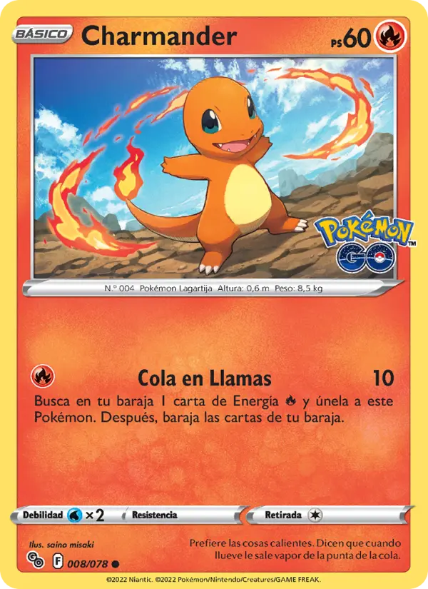 Charmander, Pokémon GO Nº 008