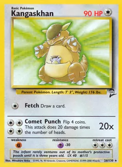 Kangaskhan, Base Set 2 No. 26 Normal