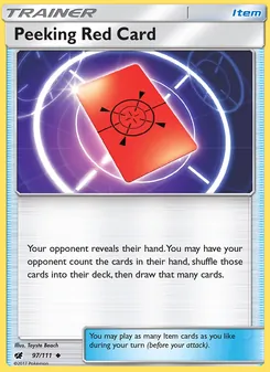 Peeking Red Card, Crimson Invasion Nº 97 Normal
