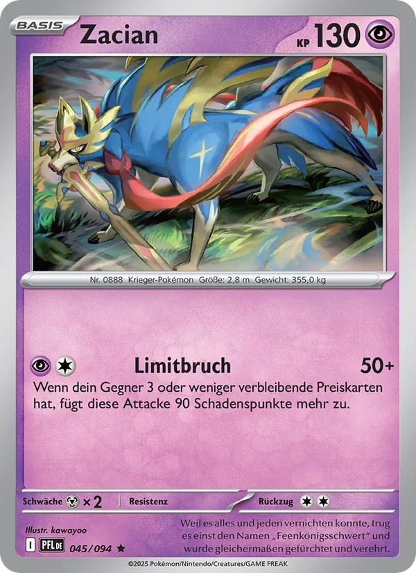 Zacian, Fatale Flammen Nº 045