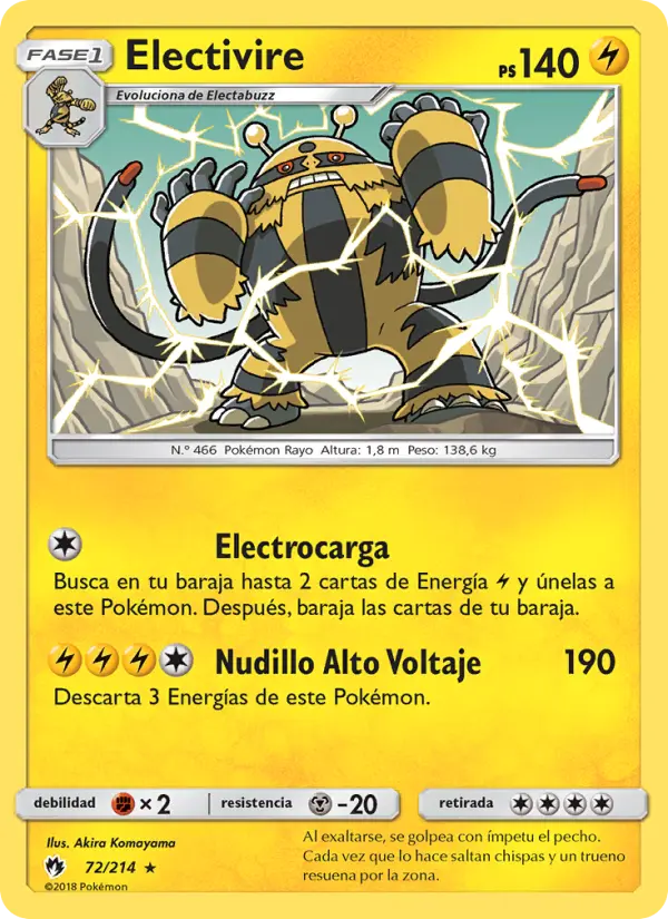 Electivire, Truenos Perdidos No. 72
