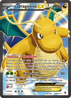 Dragonite EX, Puños Furiosos No. 108 Normal