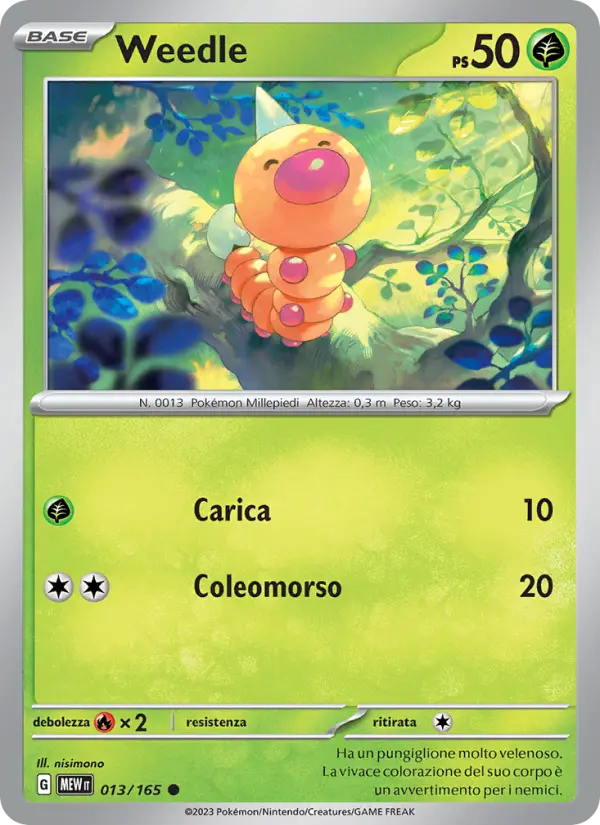 Weedle, 151 No. 013