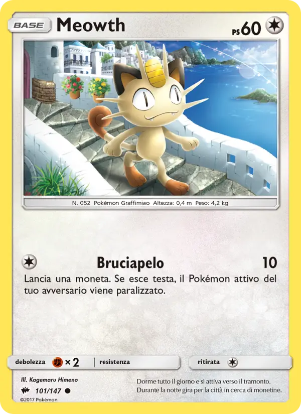 Meowth, Ombre Infuocate No. 101