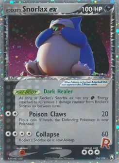 Rocket's Snorlax ex, Team Rocket Returns Nº 104 Holo
