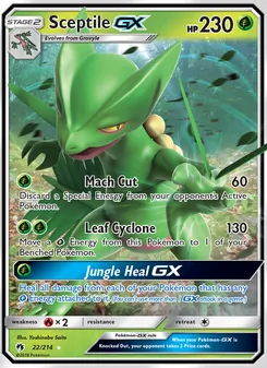 Sceptile GX, Lost Thunder No. 22 Normal