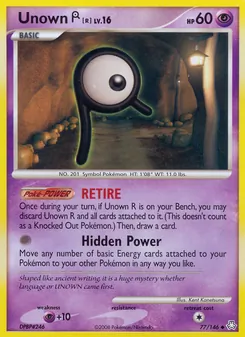 Unown R, Legends Awakened No. 77 Normal