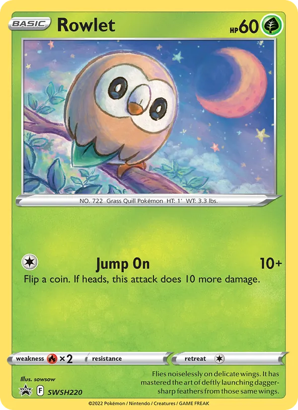 Rowlet, SWSH Black Star Promos No. SWSH220