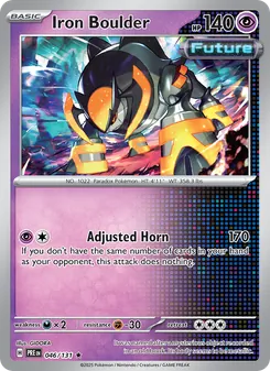 Iron Boulder, Prismatic Evolutions No. 046 Reverse