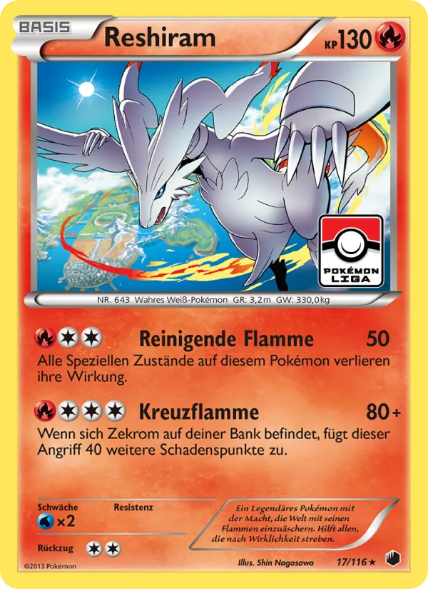 Reshiram, Plasma-Frost Nº 17