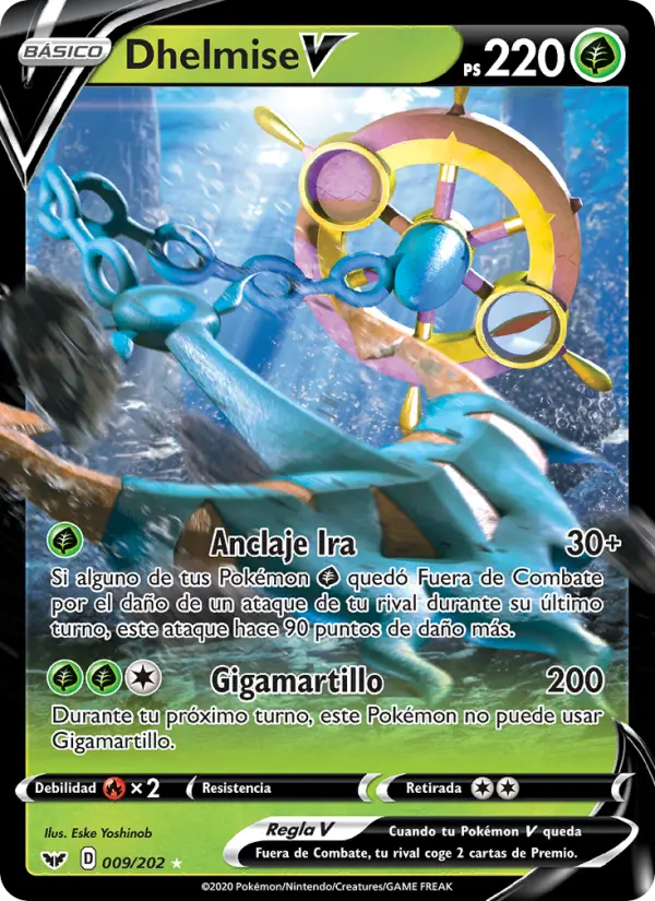 Dhelmise V, Espada y Escudo Nº 9