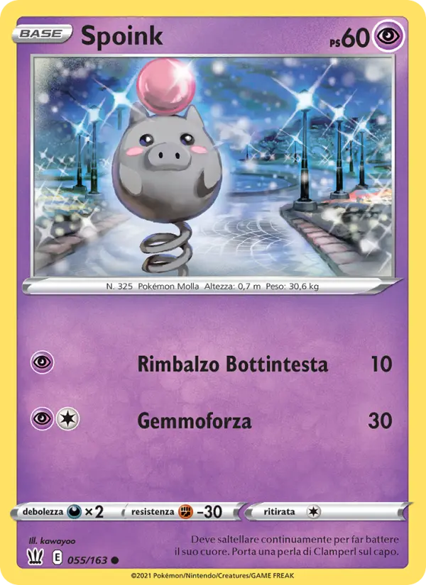 Spoink, Stili di Lotta No. 55
