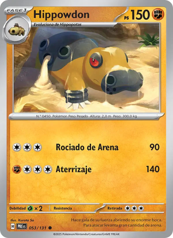 Hippowdon, Evoluciones Prismáticas No. 053