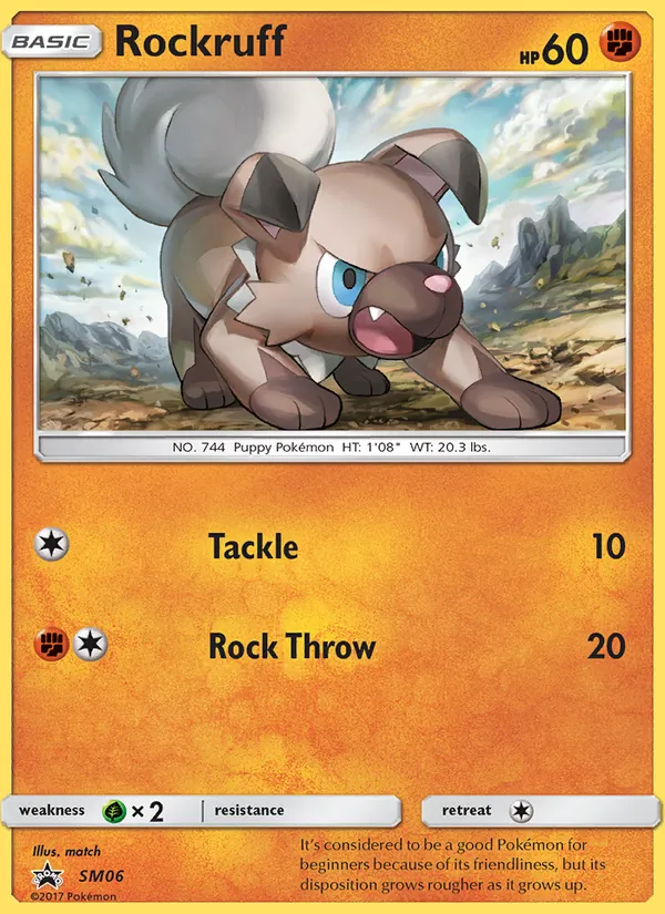 Rockruff, SM Black Star Promos No. SM06
