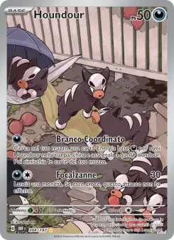 Houndour, Ossidiana Infuocata No. 204 Holo