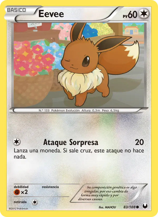 Eevee, Oscuros Exploradores No. 83