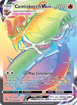 Centiskorch VMAX, Darkness Ablaze No. 191 Holo