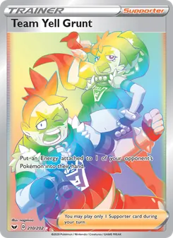 Team Yell Grunt, Sword & Shield No. 210 Holo