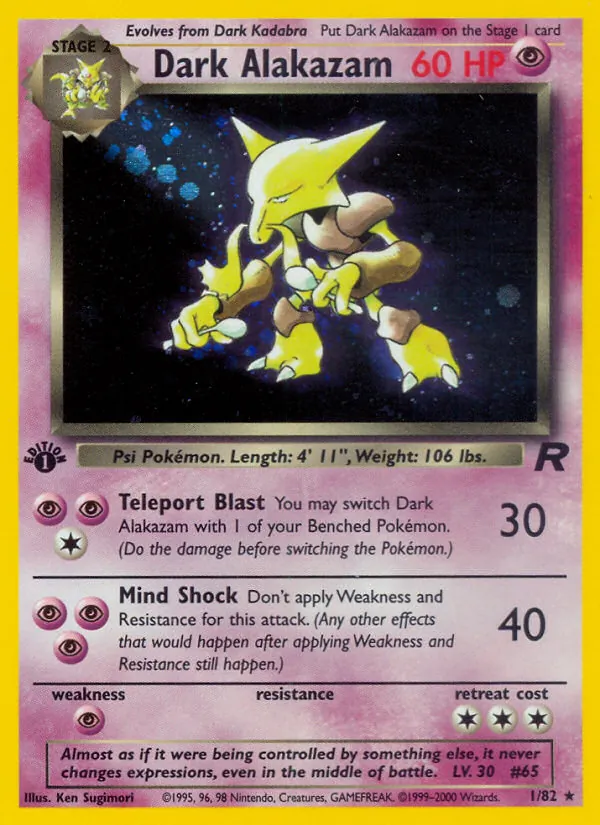 Dark Alakazam, Team Rocket No. 1