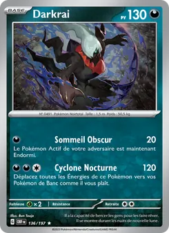 Darkrai, Flammes Obsidiennes Nº 136 Holo