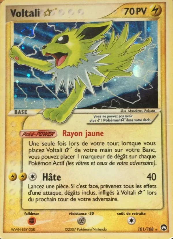 Voltali ☆, EX Gardiens du Pouvoir No. 101