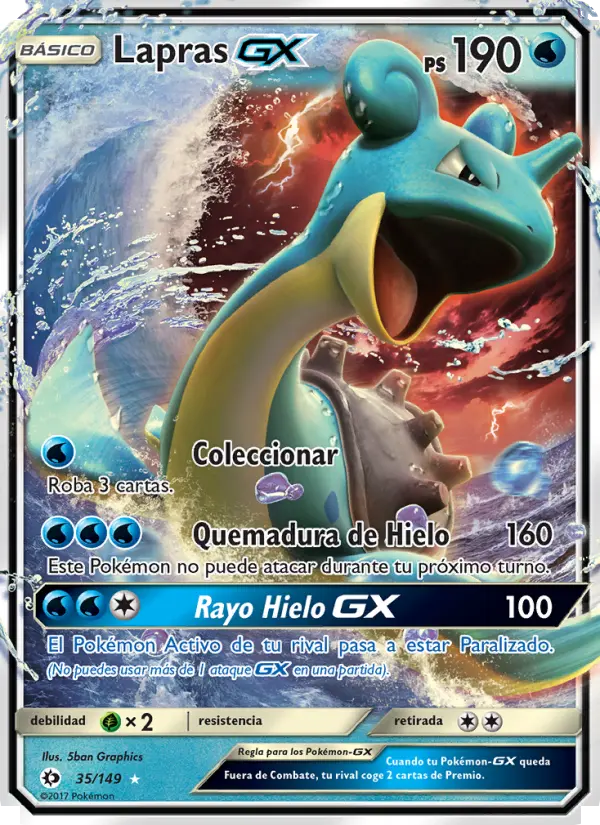 Lapras GX, Sol y Luna No. 35