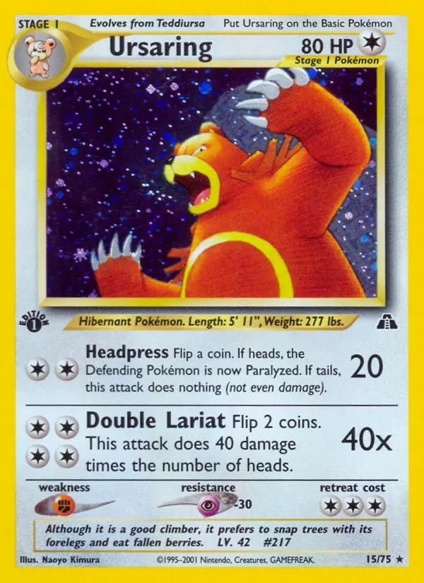 Ursaring, Neo Discovery Nº 15