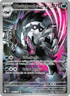 Obstagoon di Galar, Ascesa Eroica Nº 245 Holo
