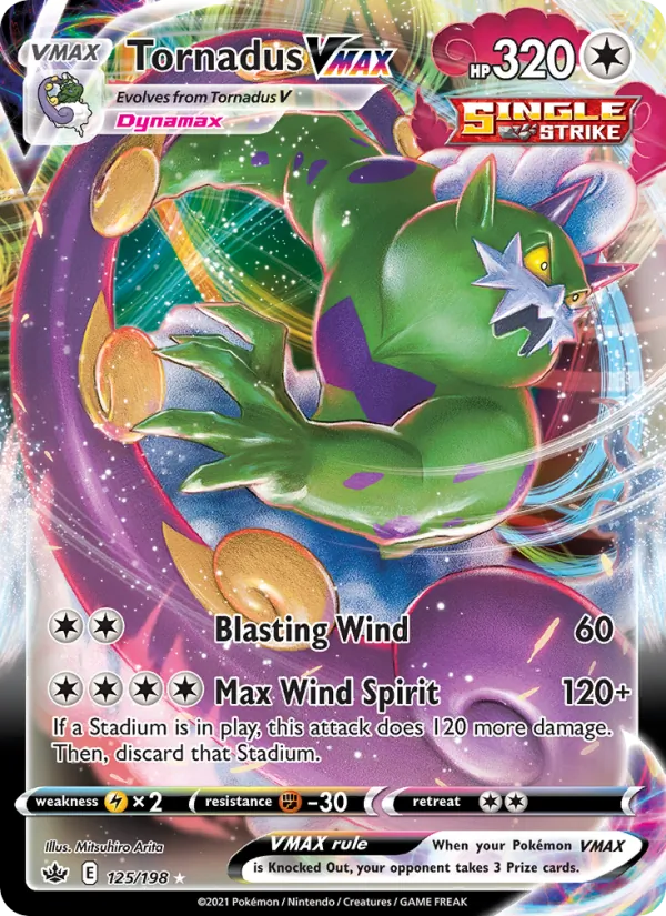 Tornadus VMAX, Chilling Reign Nº 125