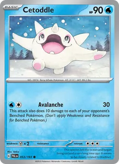 Cetoddle, Paldea Evolved No. 053 Normal