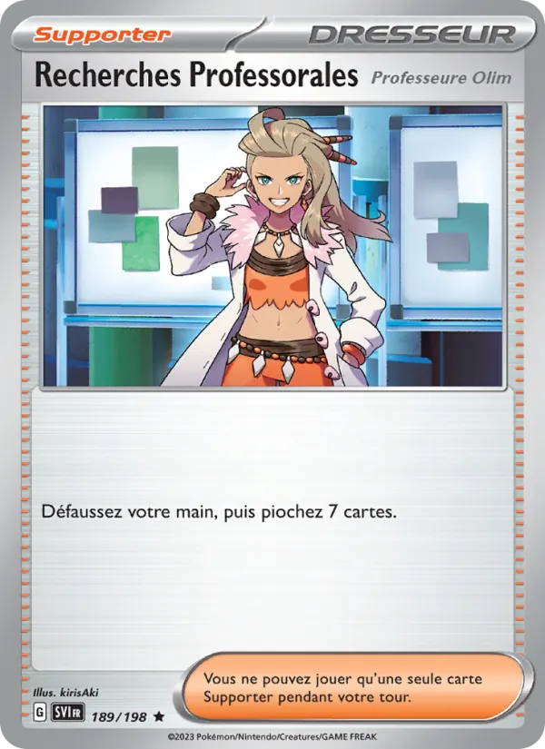 Recherches Professorales, Écarlate et Violet Nº 189