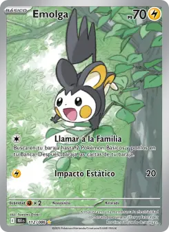 Emolga, Fulgor Negro Nº 112 Holo