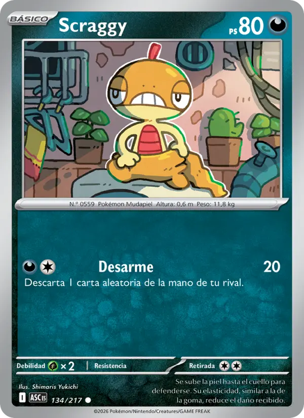 Scraggy, Héroes Ascendentes No. 134