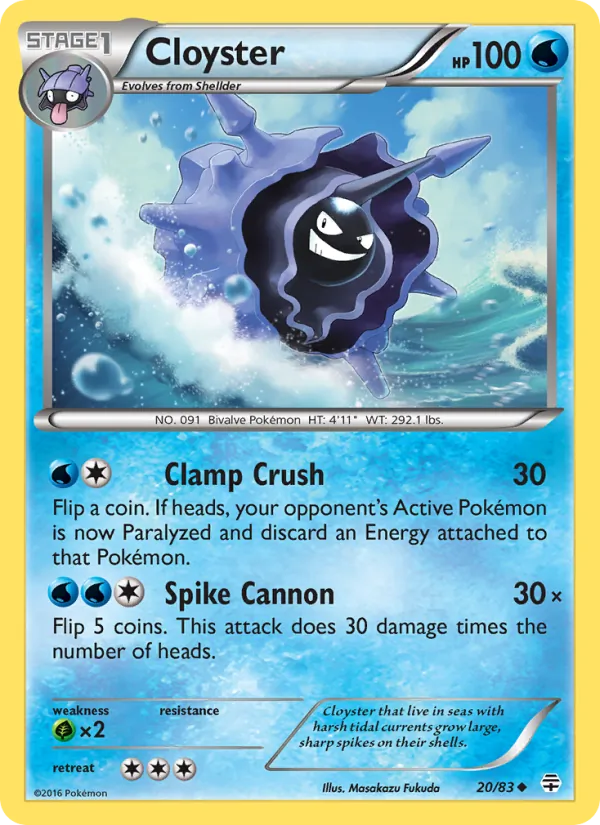 Cloyster, Generations Nº 20
