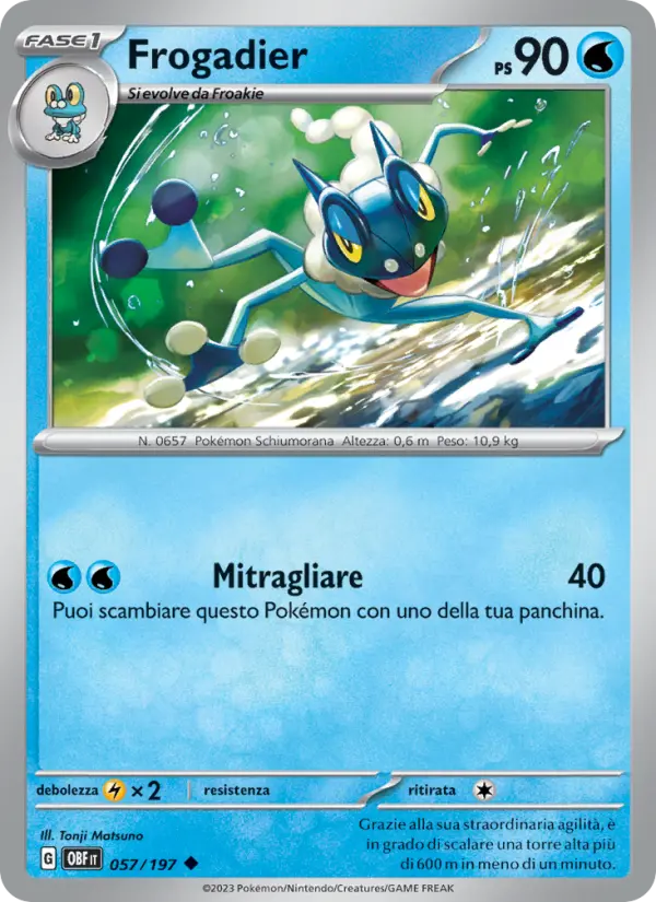 Frogadier, Ossidiana Infuocata No. 057