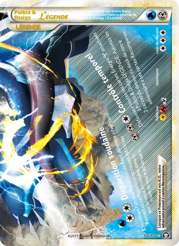 Palkia & Dialga LÉGENDE, Triomphant Nº 102