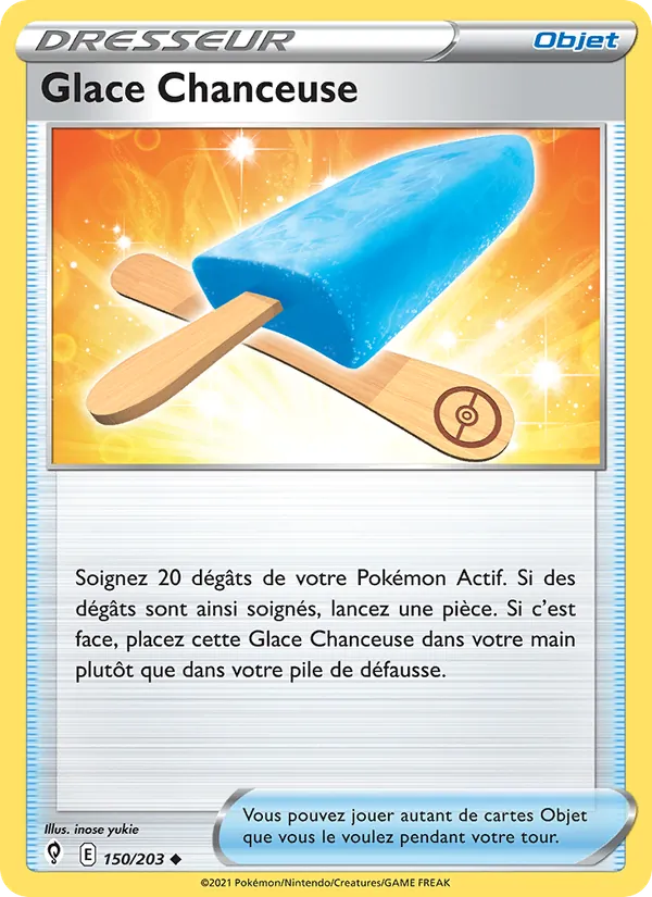 Glace Chanceuse, Évolution Céleste Nº 150