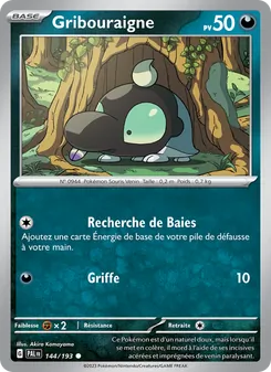 Gribouraigne, Évolutions à Paldea Nº 144 Normal
