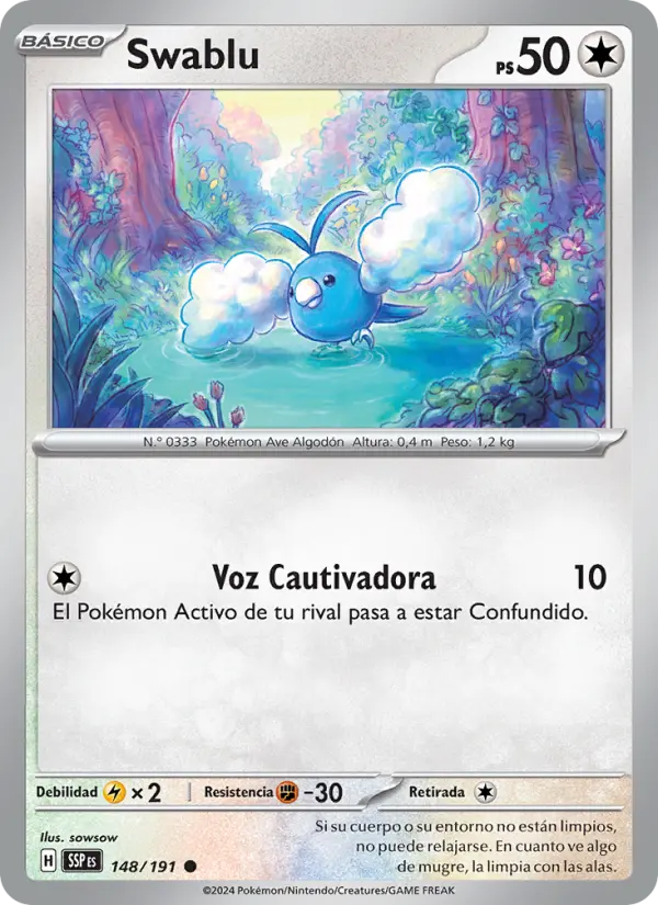 Swablu, Chispas Fulgurantes Nº 148