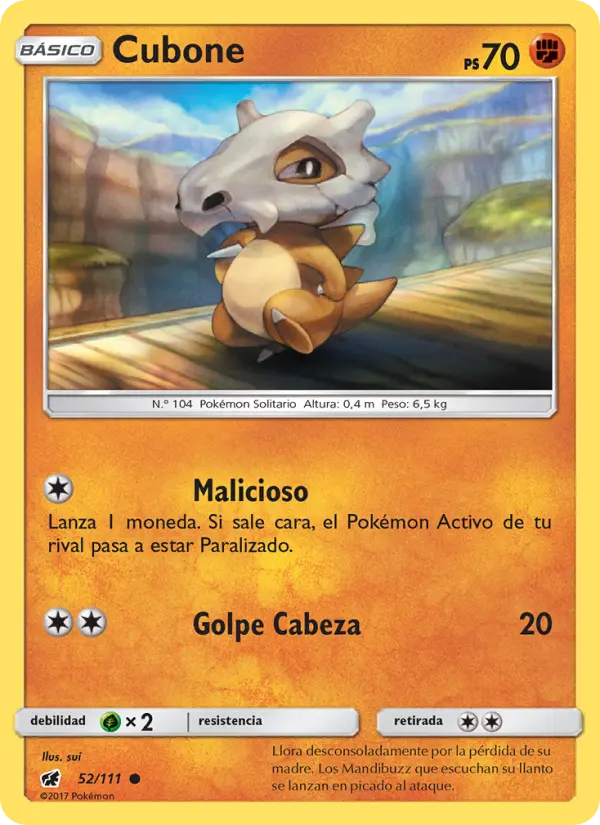 Cubone, Invasión Carmesí No. 52