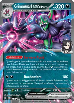 Grimmsnarl-ex di Mary, Rivali Predestinati No. 136 Holo