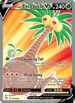 Alolan Exeggutor V, Pokémon GO No. 071 Holo