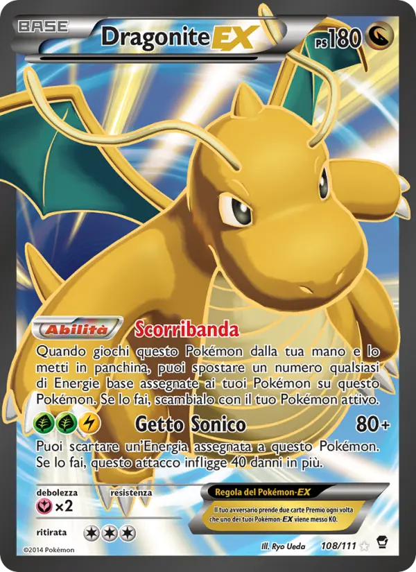 Dragonite EX, Colpi Furiosi Nº 108